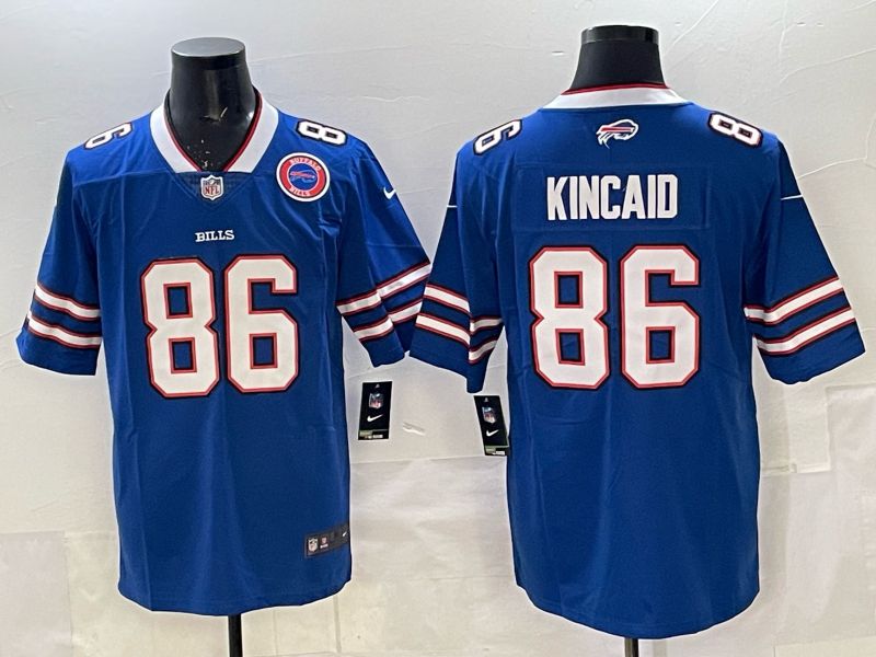 Men 2025 Buffalo Bills #86 Kincaid Blue Nike Limited NFL Jersey style 010